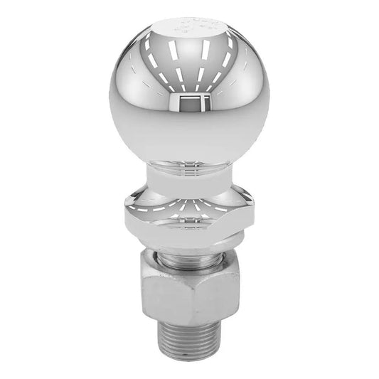 CURT 2-5/16" Trailer Ball - 1" x 2-1/8" Shank - 7,500 lb. Capacity - Chrome