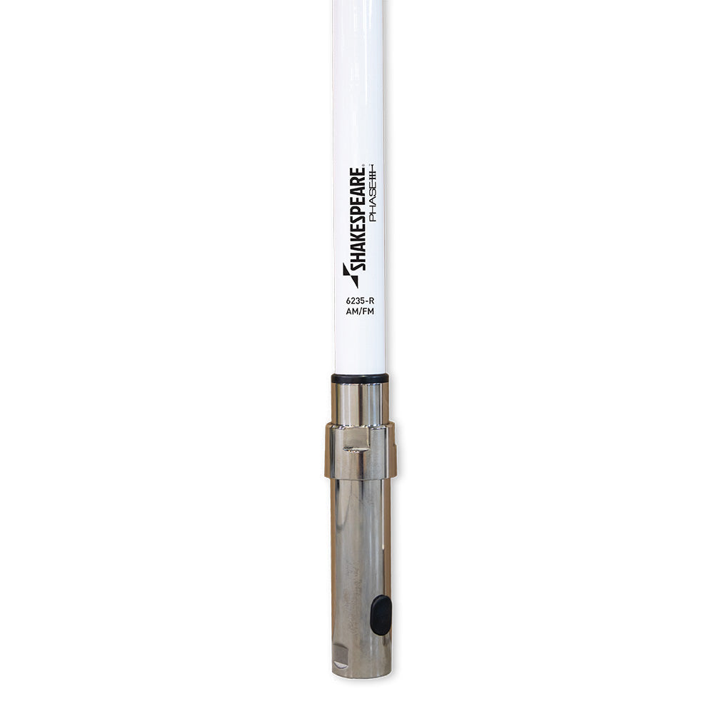Shakespeare 6235-R Phase III AM/FM 8' Antenna w/20' Cable